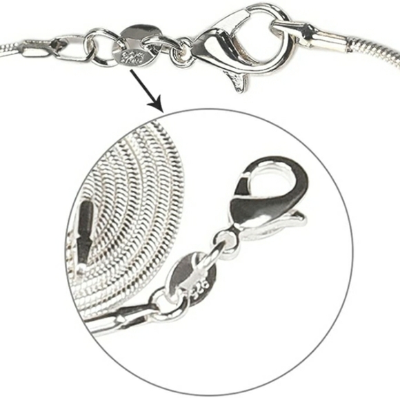 24in Snake Chain - (925)Silver Plated - Picture 2 of 2